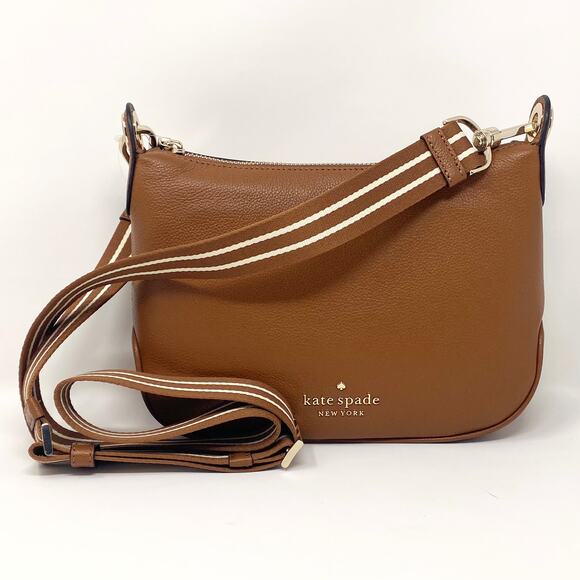 Kate Spade Rosie Small Crossbody Purse Warm Gingerbread Leather wkr00630 - Picture 1 of 8